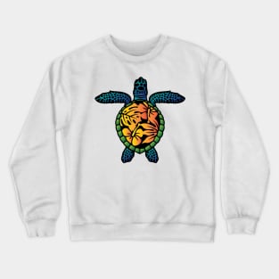 Tropical Sea Turtle Crewneck Sweatshirt